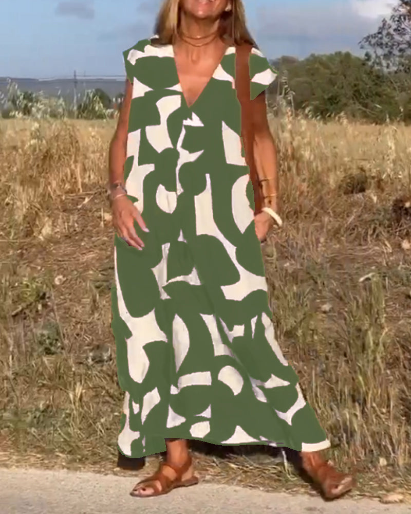 Afslappet Abstrakt Kjole Alvina™
