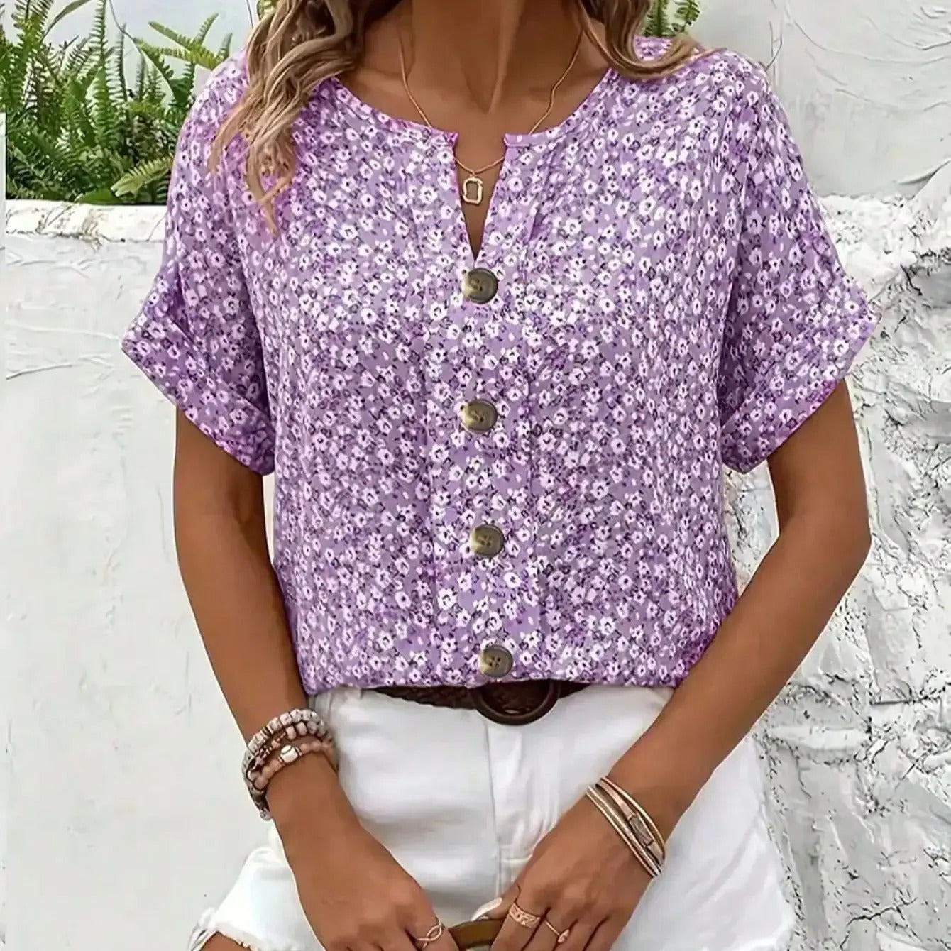 Verna | Elegant bluse med blomsterprint