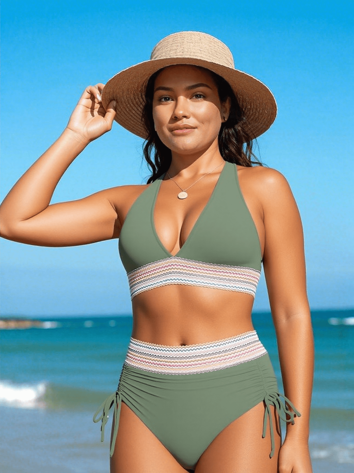 Elegant høj talje bikini