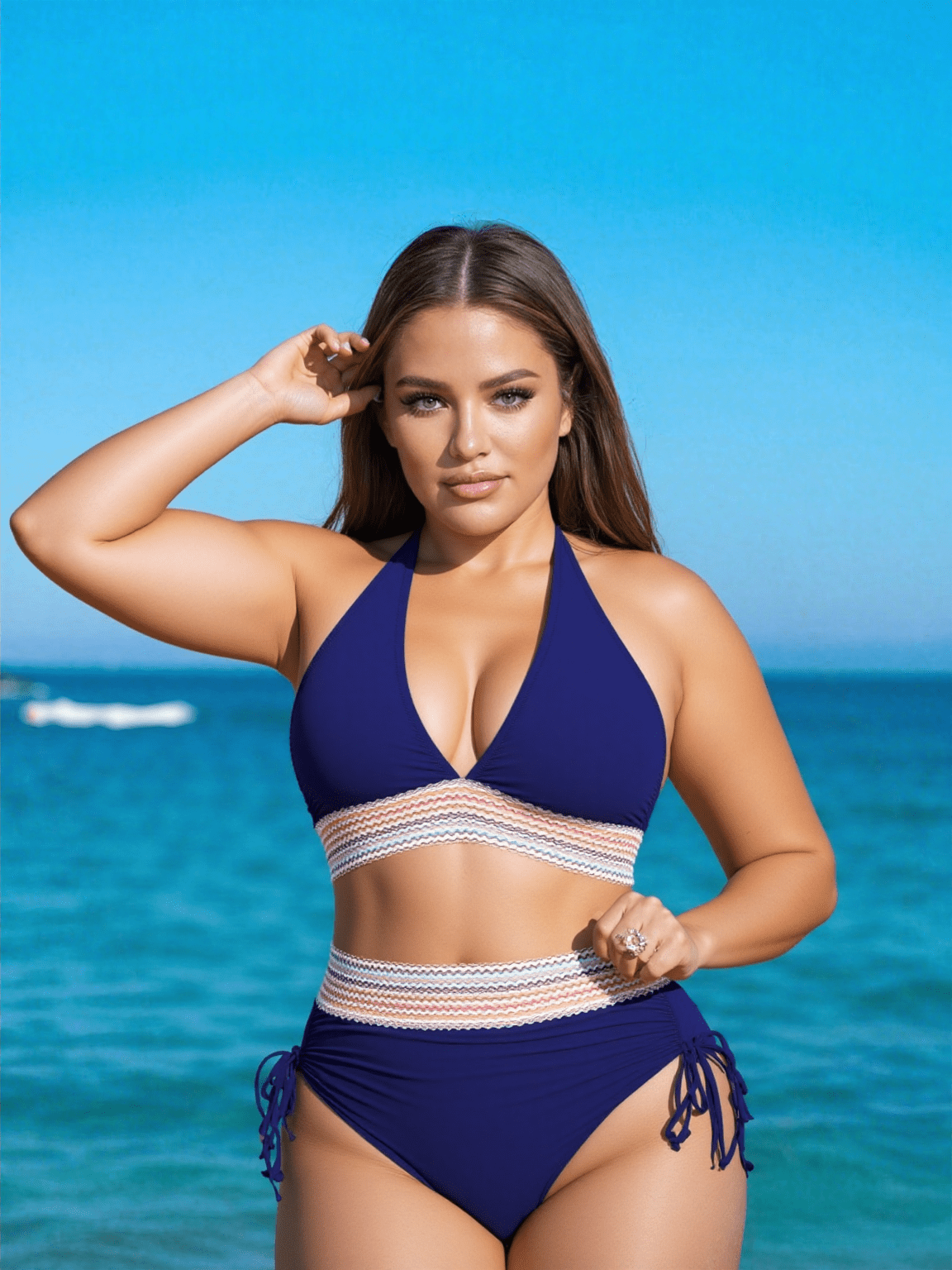 Elegant høj talje bikini