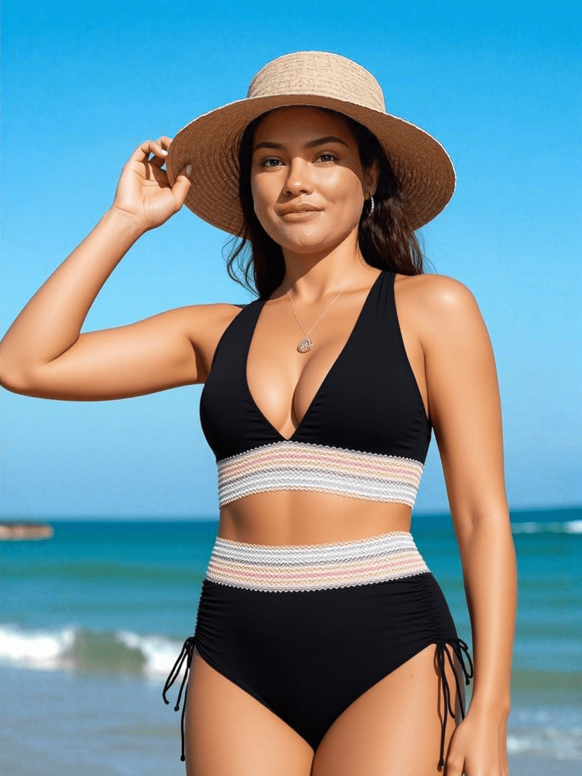 Elegant høj talje bikini