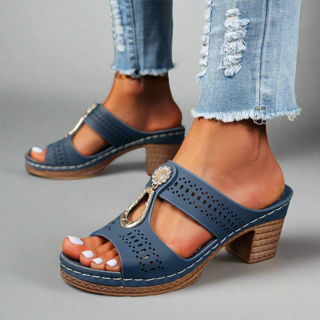 Albrechtine | Orthopædiske Sandaler med Strass-Komfort