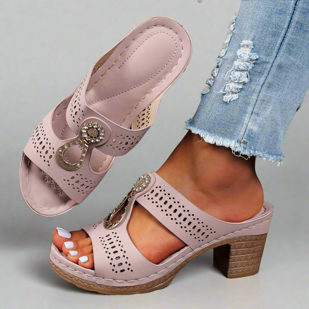 Albrechtine | Orthopædiske Sandaler med Strass-Komfort