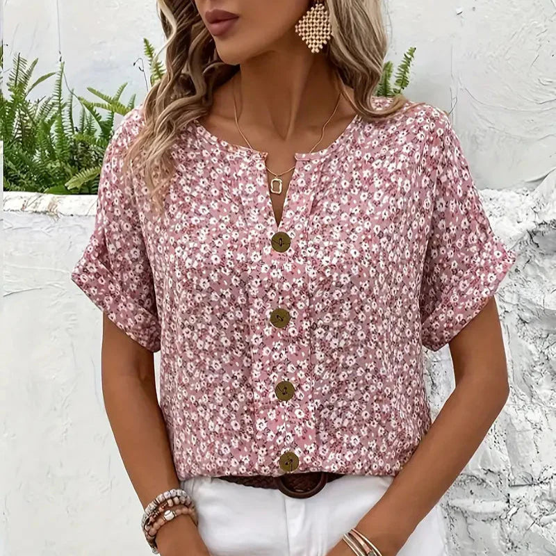 Verna | Elegant bluse med blomsterprint