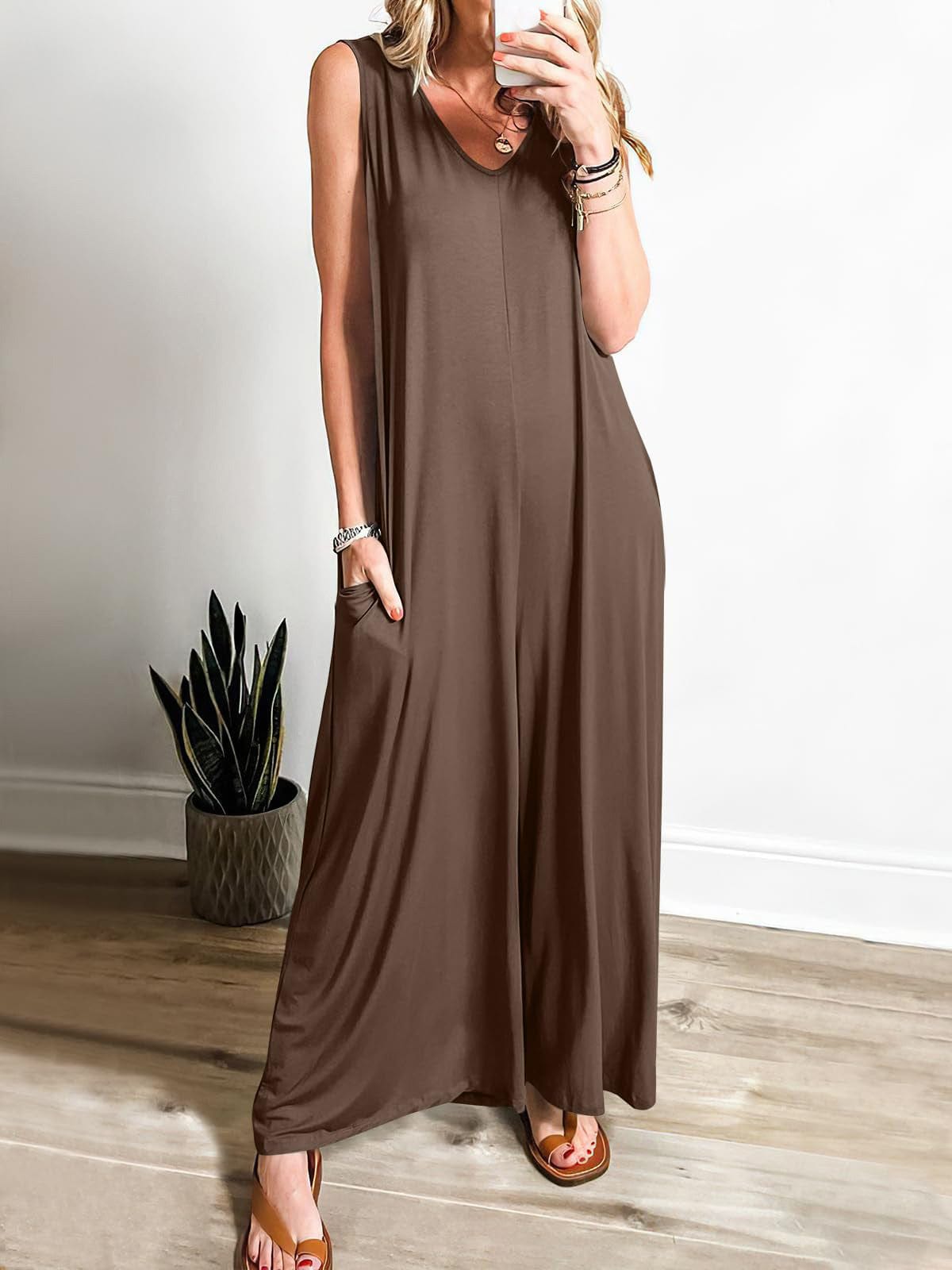 Flydende og afslappet jumpsuit
