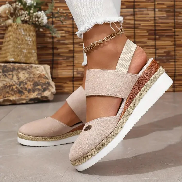 Antonia | Ortopædiske sandaler med plateau | 50% Rabat!
