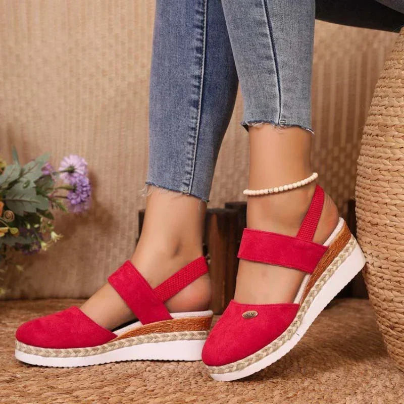 Antonia | Ortopædiske sandaler med plateau | 50% Rabat!